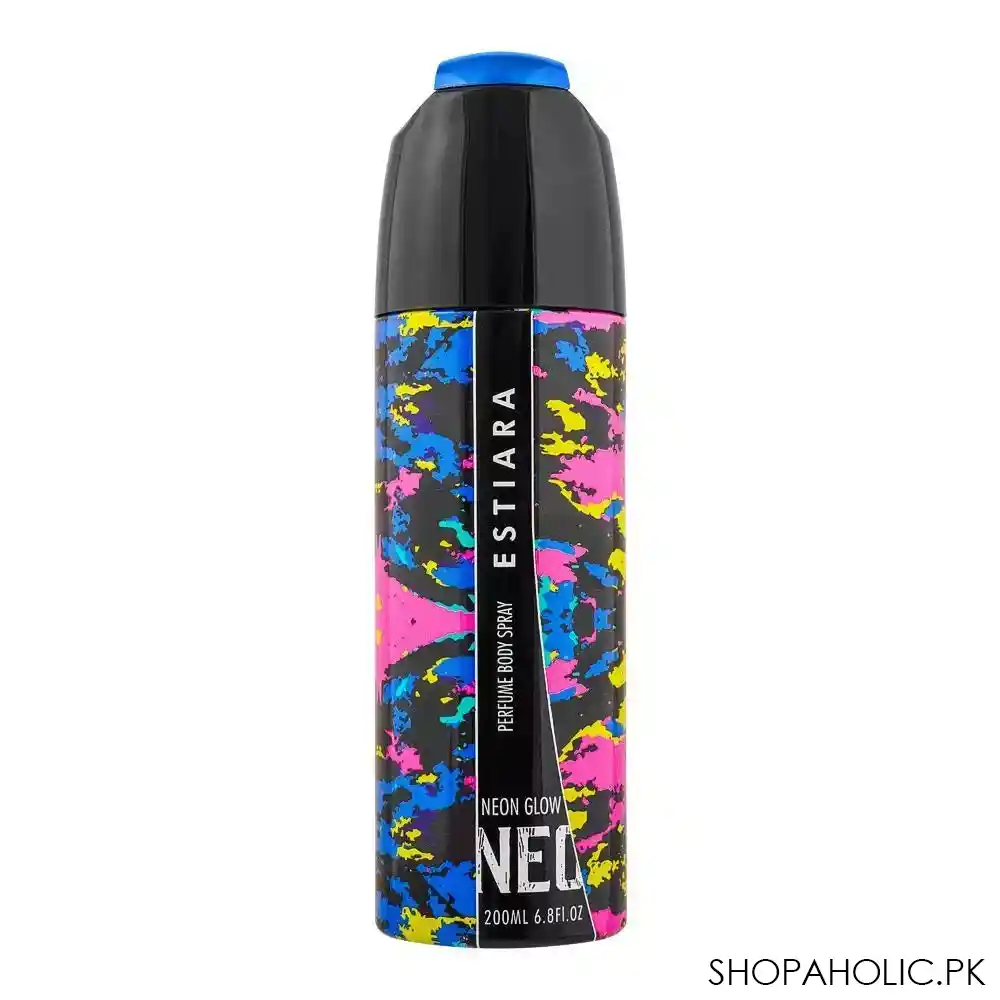estiara neon glow perfume body spray, for women, 200ml main image