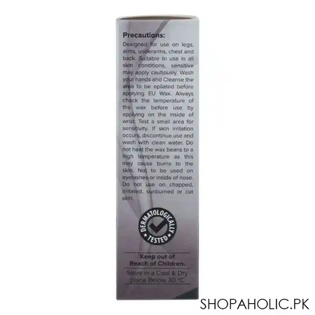eu charcoal exfoliation hot fim wax beans, 100gm image5