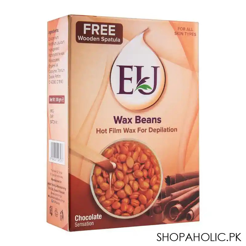 EU Chocolate Sensation Wax Beans Hot Film Wax For Depilation, For All Skin Types, 100g - Main Image
