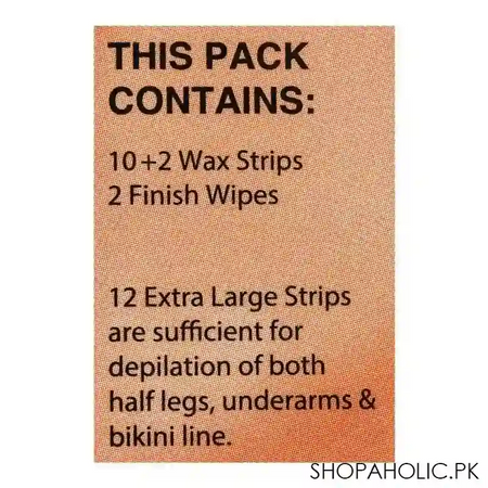 eu chocolate sensation wax strips, arms, legs and body, for all skin types, 10+2 pack image4