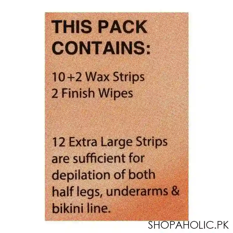 eu chocolate sensation wax strips, arms, legs and body, for all skin types, 10+2 pack image4