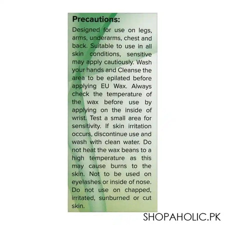 EU Cucumber Freshness Wax Beans Hot Film Wax For Depilation, For All Skin Types, 100g - Image 2