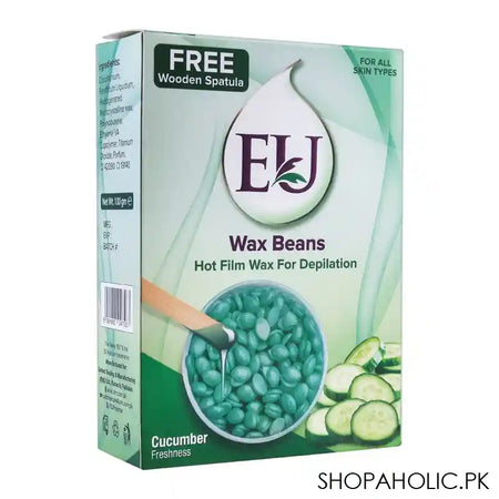 EU Cucumber Freshness Wax Beans Hot Film Wax For Depilation, For All Skin Types, 100g - Main Image