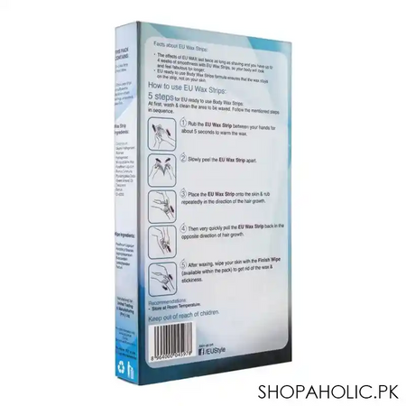 eu lily fragrance wax strips, arms, legs and body, for all skin types, 10+2 pack image2