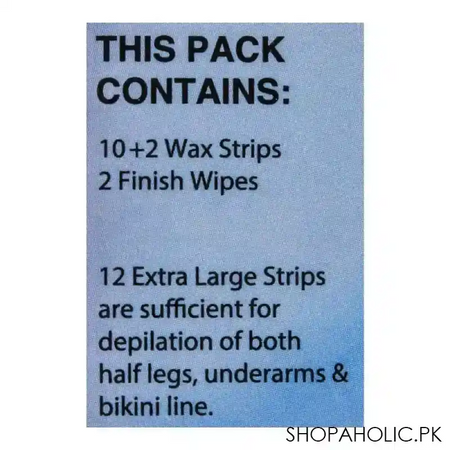 eu lily fragrance wax strips, arms, legs and body, for all skin types, 10+2 pack image4