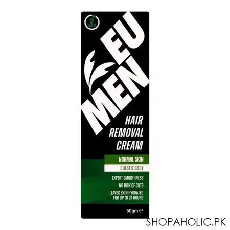 eu men hair removal cream, normal skin chest & body, 50g image2