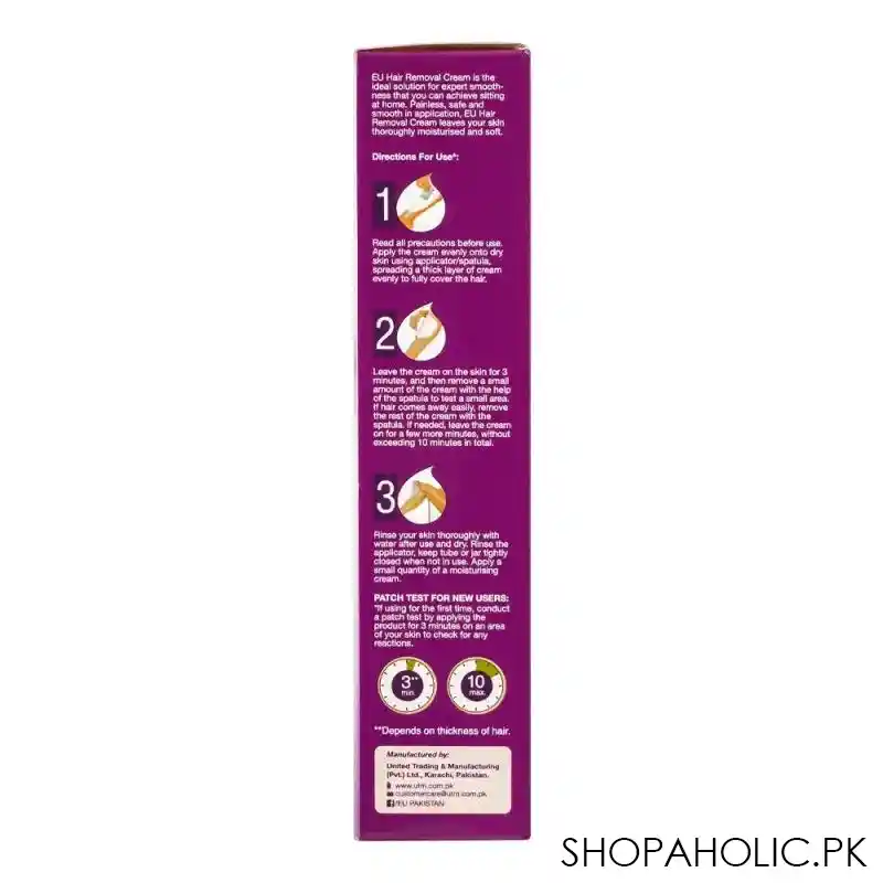 eu safe & smooth normal skin hair removal cream, 75g image4