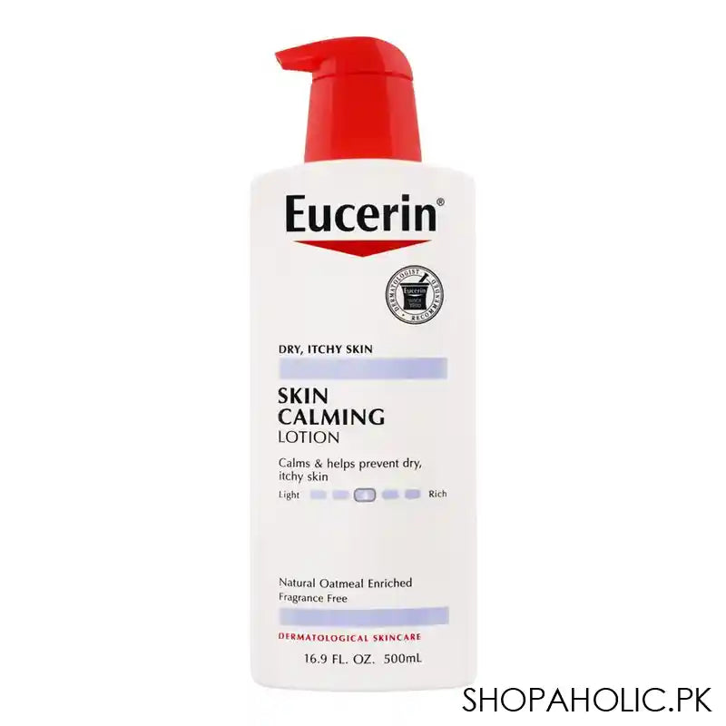 Eucerin Skin Calming Lotion, Dry Itchy Skin, Fragrance Free, 500ml - Main Image