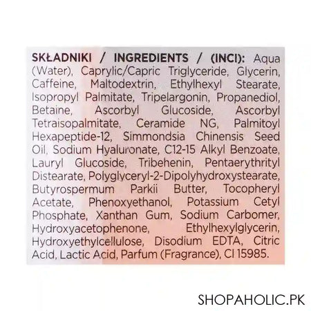 Eveline 5% Caffeine Hyaluronic Acid Vitamin C + CG Serum Shot, 30ml - Image 3