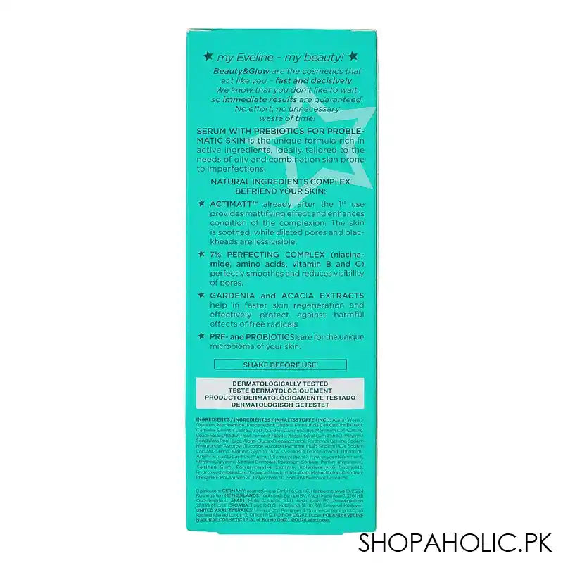Eveline Beauty & Glow Checkmate Serum With Probiotics, 18ml - Image 5