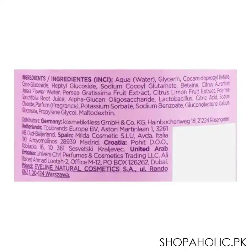 eveline beauty & glow oh gentle illuminating face wash foam, delicate for sensitive skin, 150ml image3