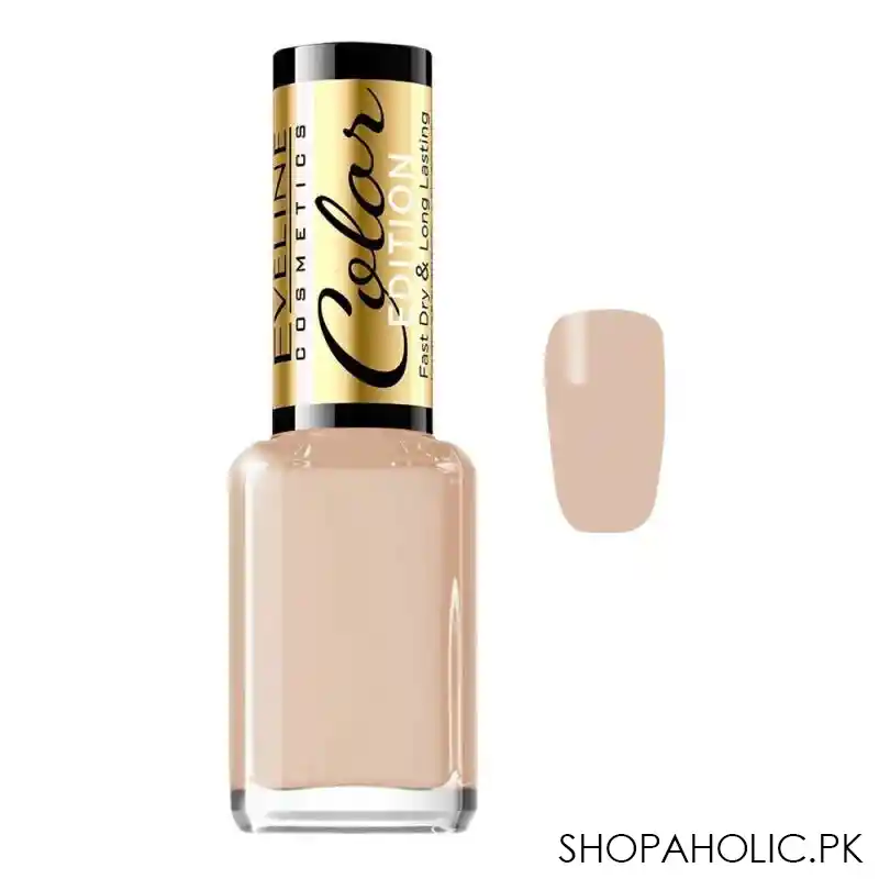 eveline color edition fast dry & long lasting nail polish, 12ml, 123 main image