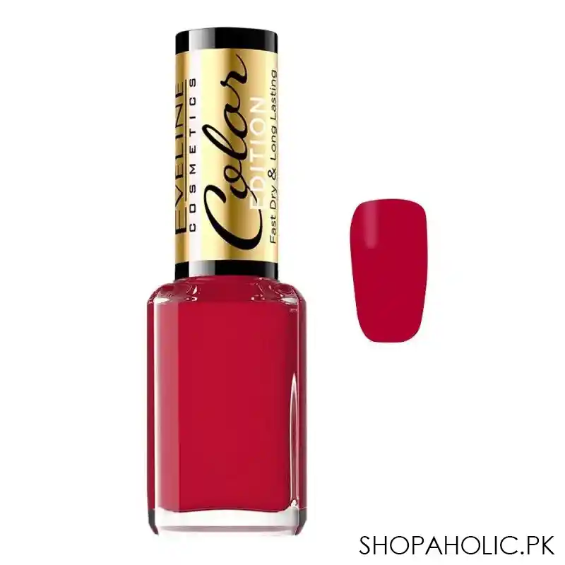 eveline color edition fast dry & long lasting nail polish, 12ml, 130 main image