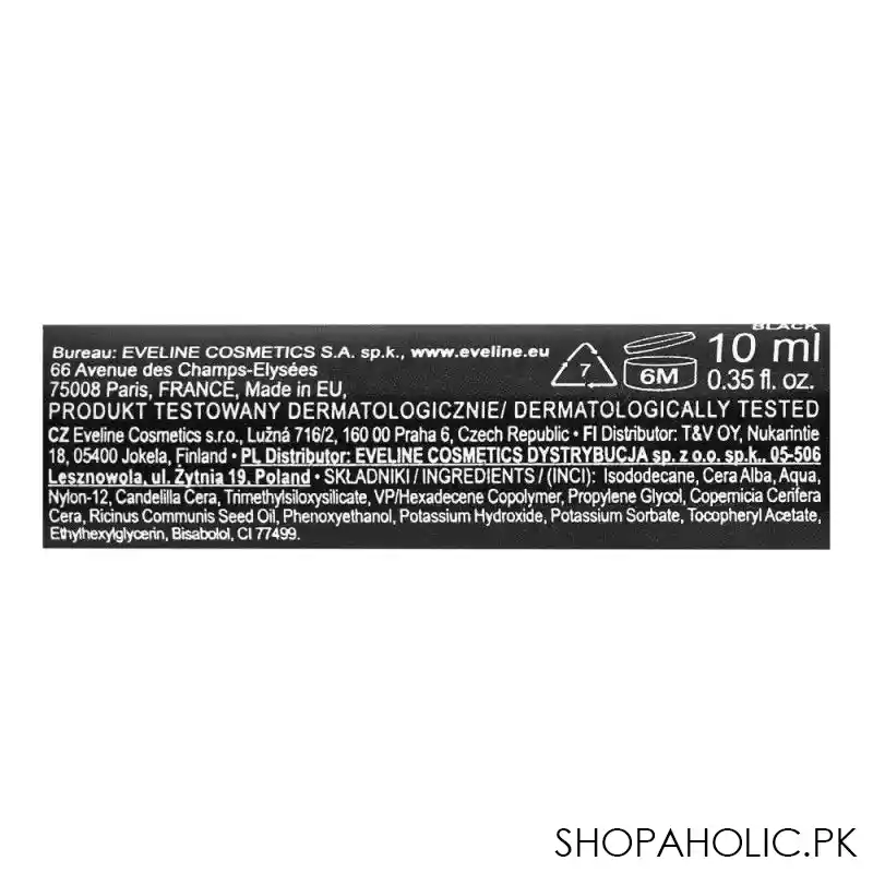 eveline extension volume extreme lengthening & curl false definition 4d mascara, black image3