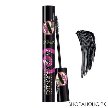 eveline extension volume extreme volume & separation false definition 4d mascara, black main image