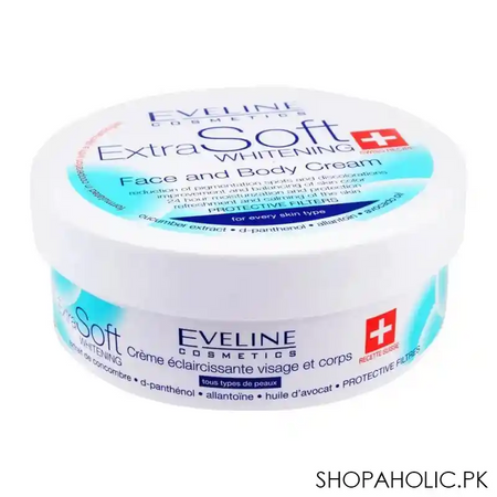 eveline extra soft whitening face and body cream, all skin types, 200ml image2