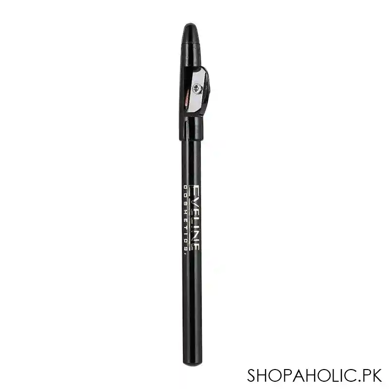 eveline eyeliner pencil long wear with sharpener, black image2