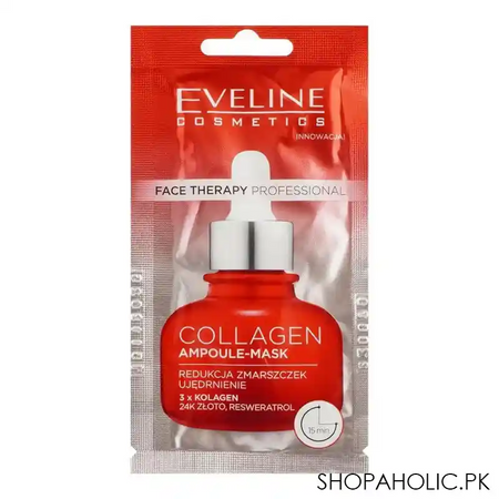 eveline face therapy professional collagen ampoule mask, 8ml main image