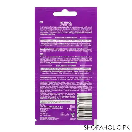 eveline face therapy professional retinol ampoule mask, 8ml image2