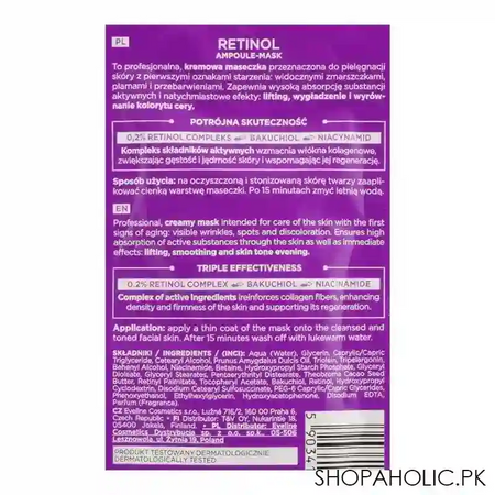 eveline face therapy professional retinol ampoule mask, 8ml image3