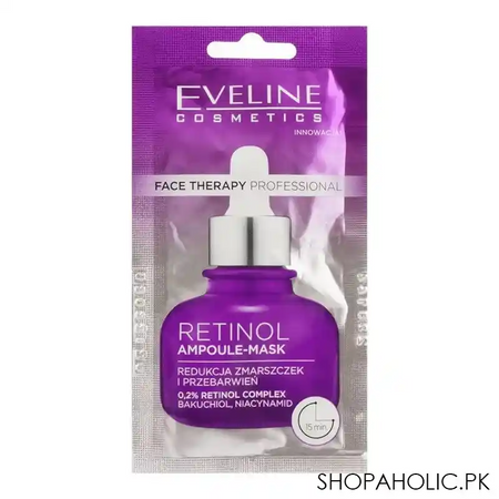eveline face therapy professional retinol ampoule mask, 8ml main image