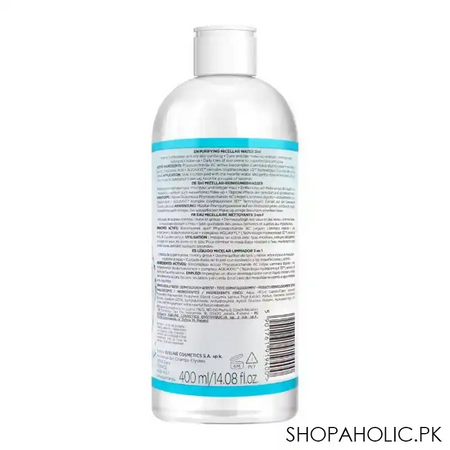 eveline facemed+ 3 in 1 purifying micellar water, alcohol free, 400ml image2