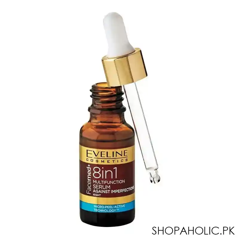 eveline facemed+ 8 in 1 multifunction night serum, 18ml main image