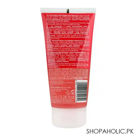 eveline facemed+ hyaluronic 3 in 1 moisturising face wash gel, alcohol free, all skin types, 150ml image2