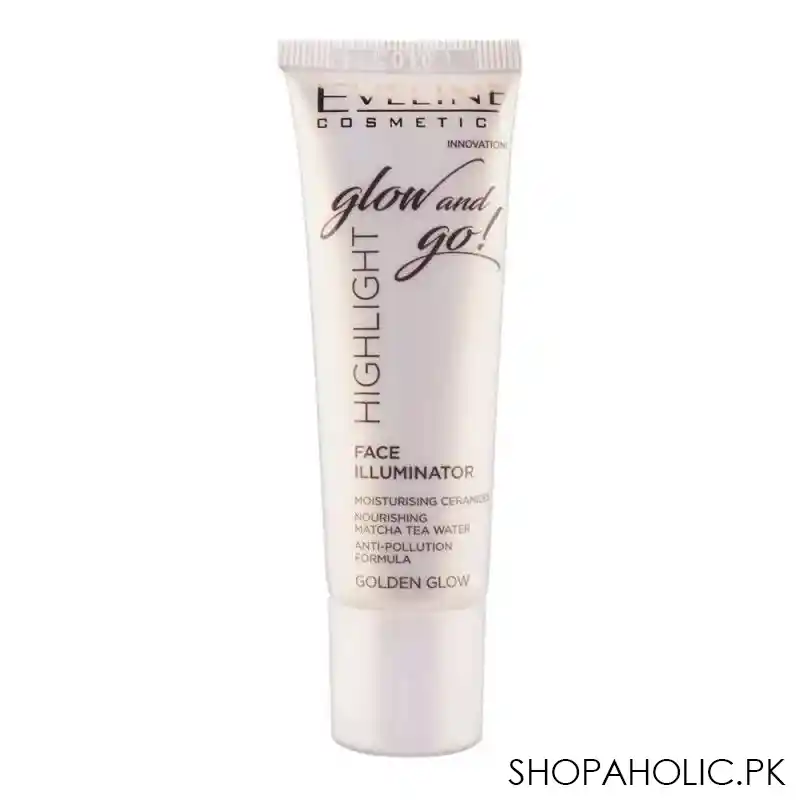 eveline glow and go highlight face illuminator golden glow, 20ml main image
