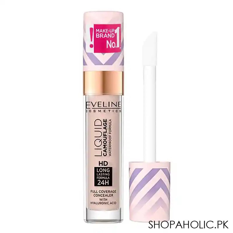 Eveline Liquid Camouflage Full Coverage Concealer, Waterproof, Long Lasting, 03 Soft Neutral - Main Image