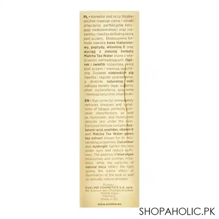 eveline magical perfection anti fatigue eye concealer, 02a, light vanilla image2