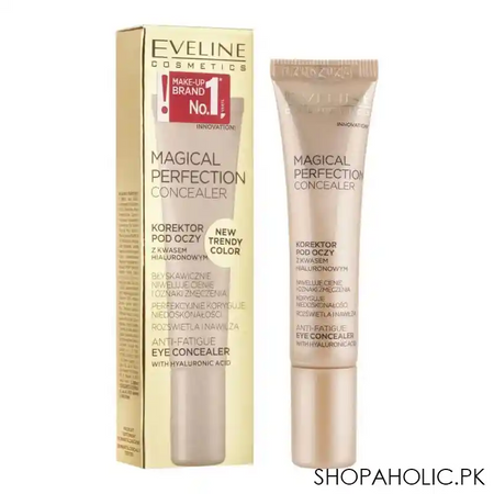 eveline magical perfection anti fatigue eye concealer, 02a, light vanilla main image