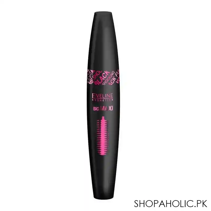 eveline mega max full volume & shocking mascara, black image2
