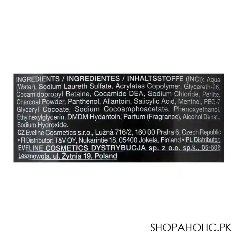 Eveline Men X-Treme Active Activated Charcoal 6-In-1 Purifying Scrub Gel, 150ml - Image 3