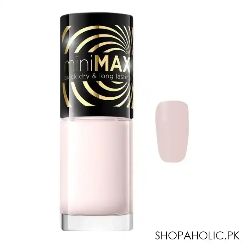 eveline mini max quick dry & long lasting nail polish, 5ml, 684 main image