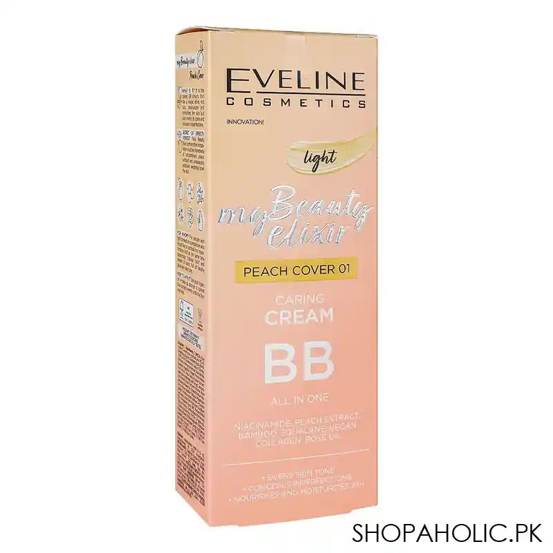 Eveline My Beauty Elixir Caring BB Cream, Peach Cover 01 - Main Image