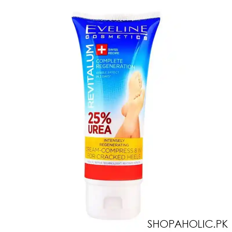 eveline revitalum complete regeneration 8 in 1 cracked heels cream, 75ml main image