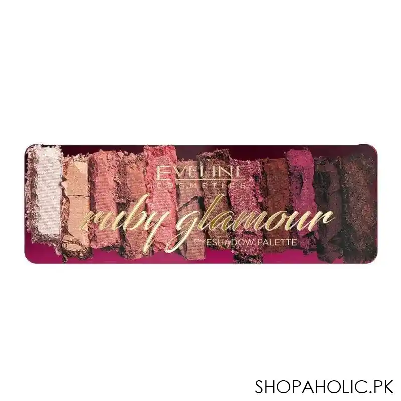 eveline ruby glamour eyeshadow palette, 12 shades main image
