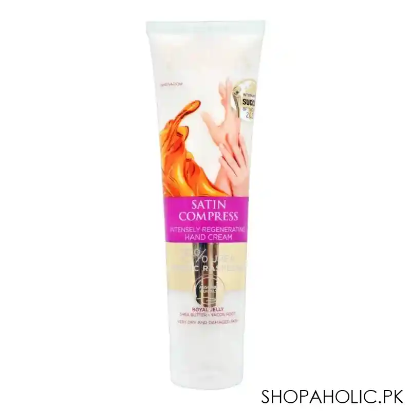 eveline satin compress intensely regenerating hand cream, very dry & damaged skin, 100ml main image