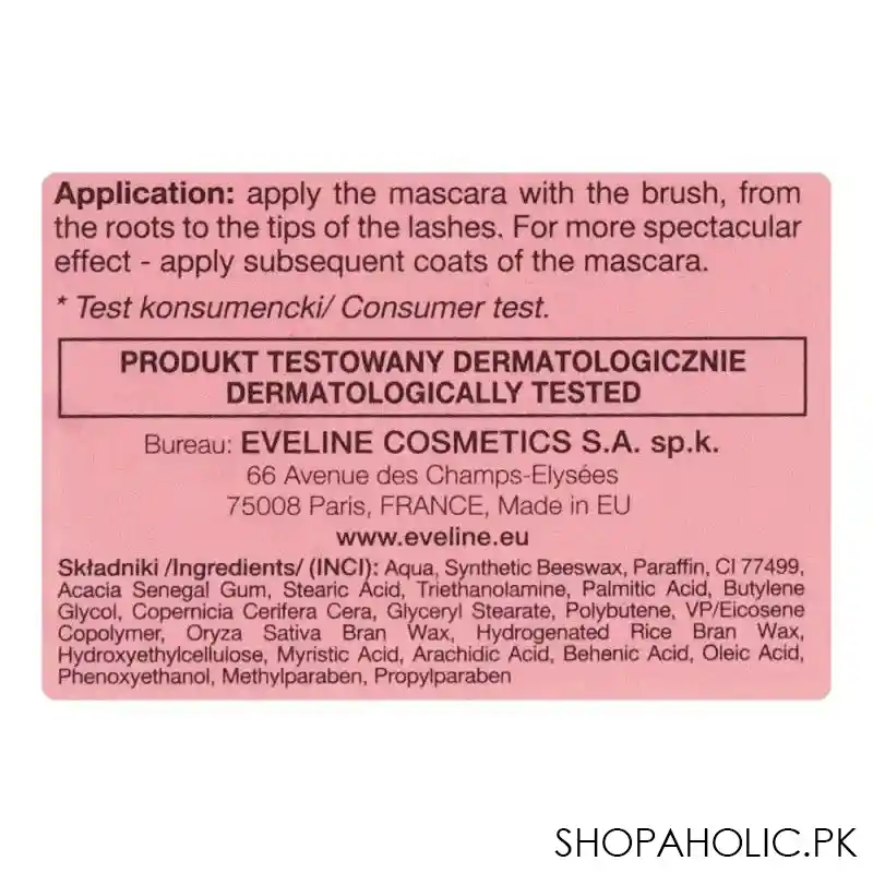 eveline sexy girl 24 hours mascara, extra black, 10ml image4