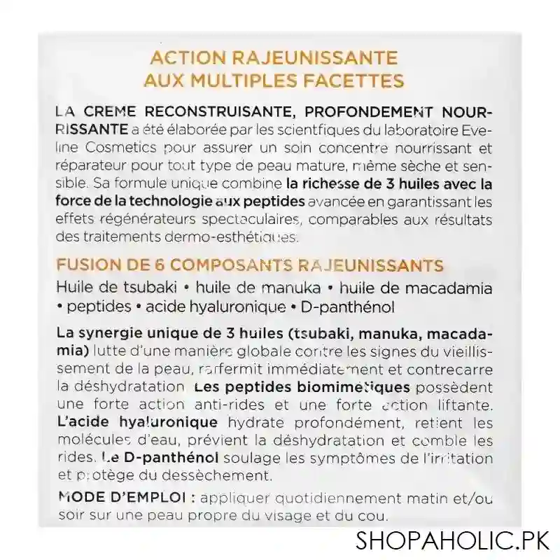 eveline skin care expert 3 oils deeply nourishing and restoring day & night cream, 50ml image2