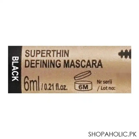 eveline super thin defining mascara, black image3