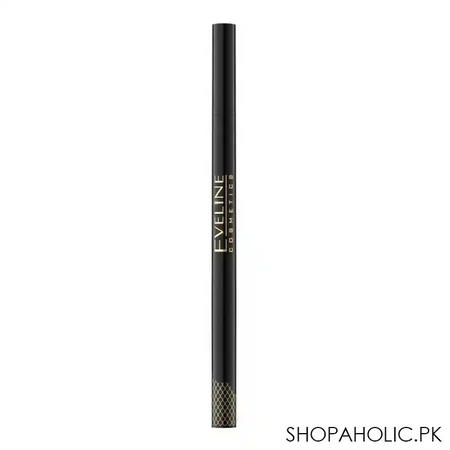 eveline variete 2 in 1 double effect eyeliner & pencil, waterproof black image3