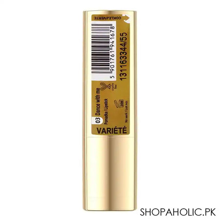 Eveline Variete Satin Lipstick, Cruelty Free, 03 Dance With Me - Image 4