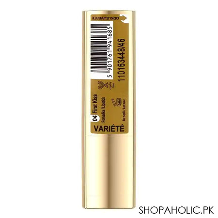 Eveline Variete Satin Lipstick, Cruelty Free, 04 First Kiss - Image 3