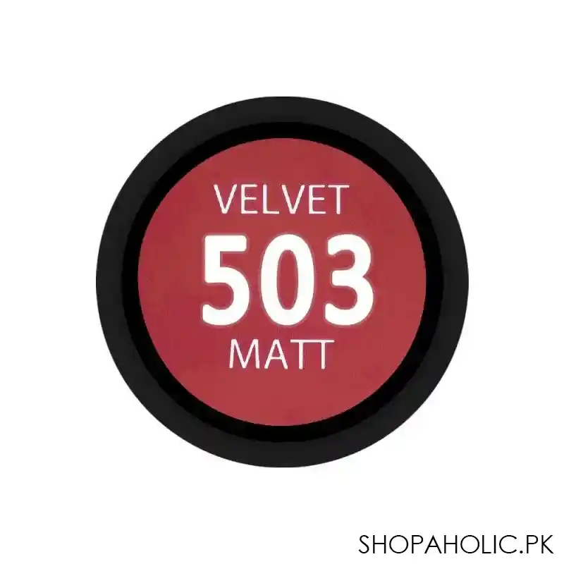 eveline velvet matt long lasting lipstick, 503 image3