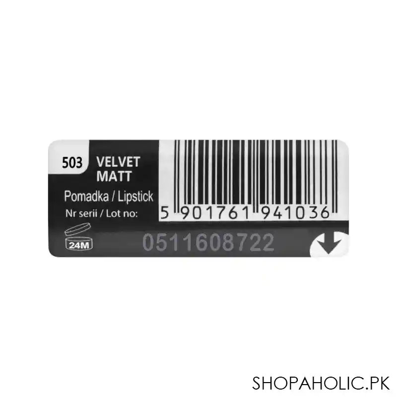 eveline velvet matt long lasting lipstick, 503 image4