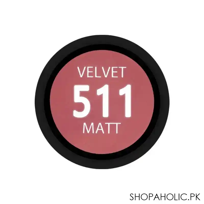 eveline velvet matt long lasting lipstick, 511 image3