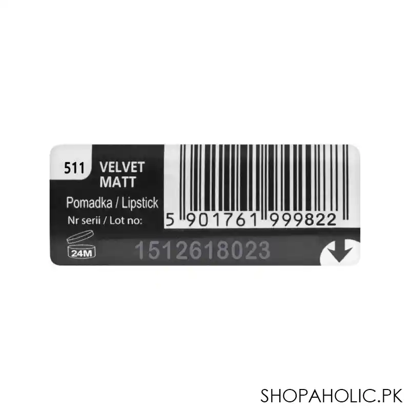 eveline velvet matt long lasting lipstick, 511 image4