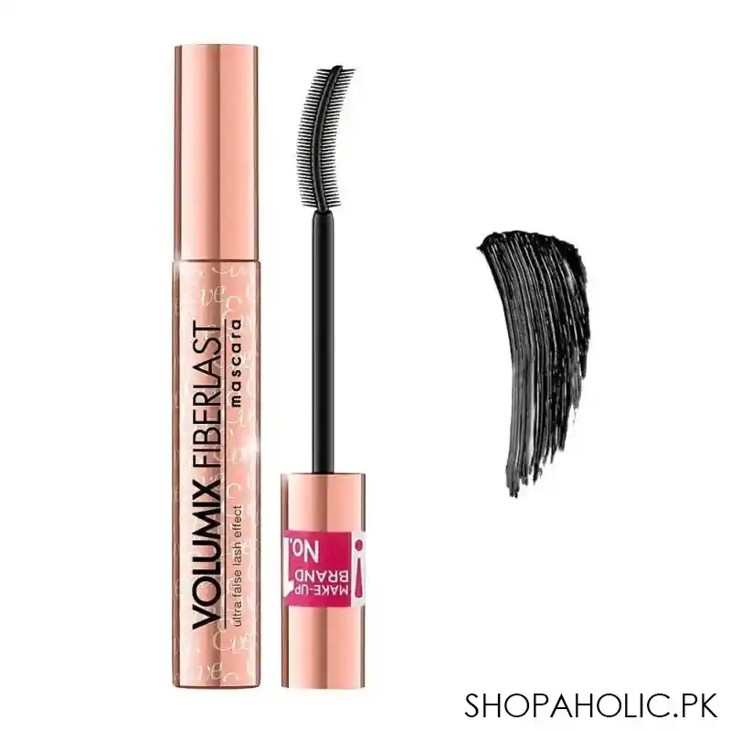 eveline volumix fiber last u litresa false lash effect mascara, black main image